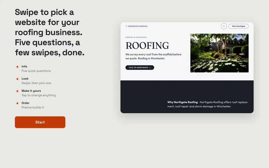 Swipe and Match layout preview